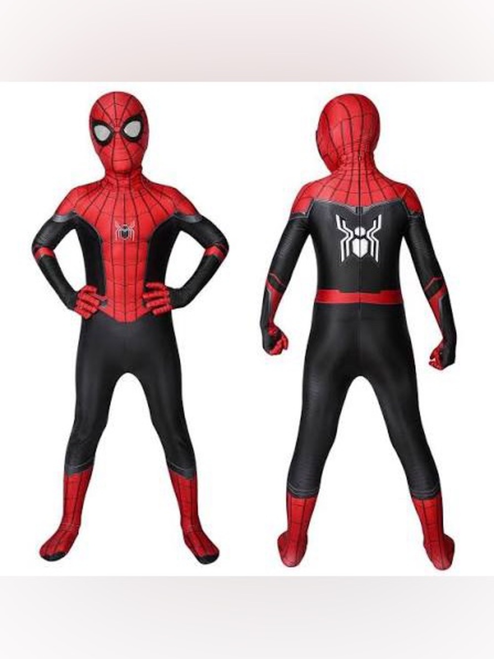 Spider-Man Costume Child XL Bodysuit Mask Gloves Halloween